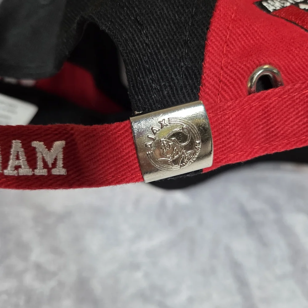 Ajax Amsterdam Soccer Unisex Black & Red Baseball Cap One Size Adjustable